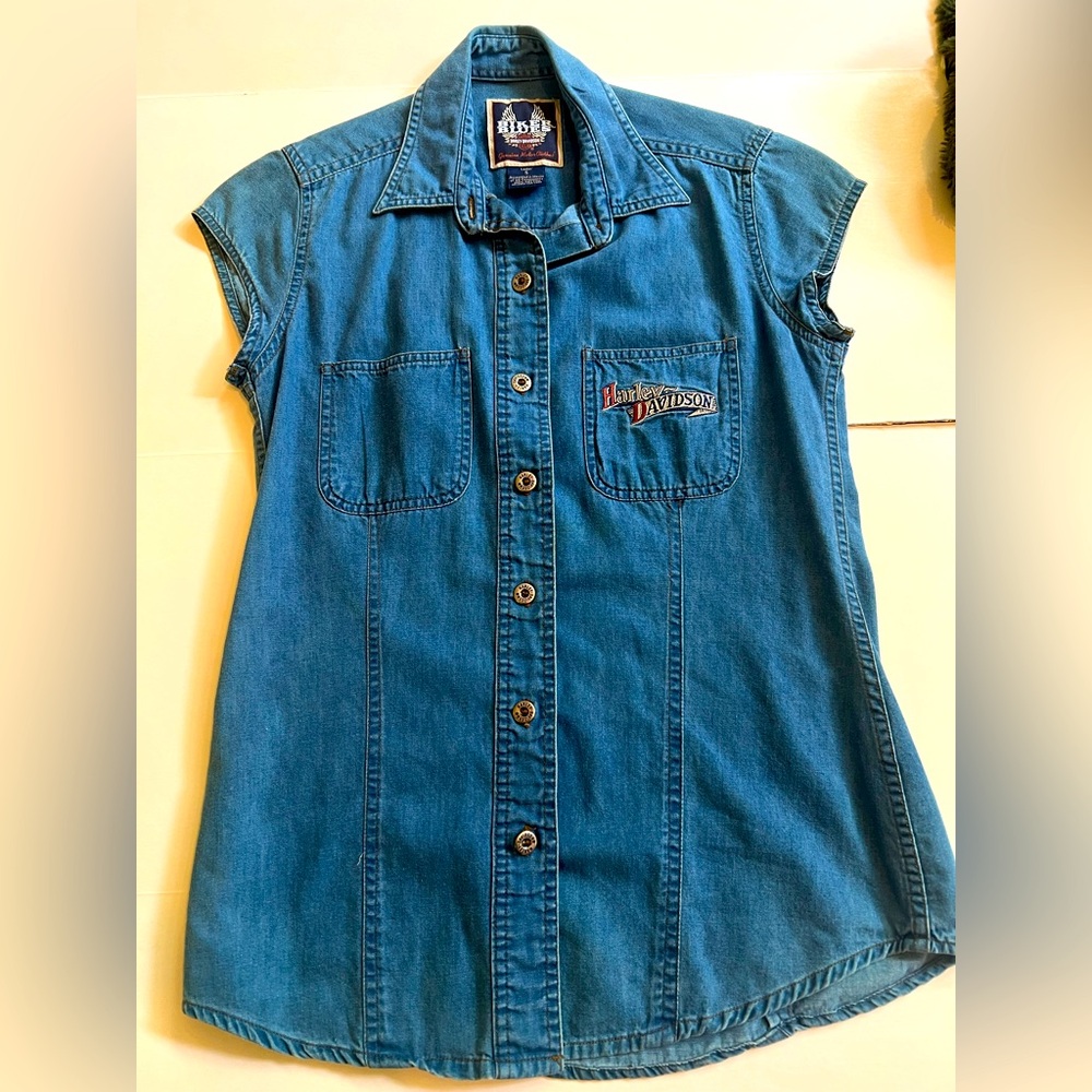 Harley Davidson cap sleeve shirt sz S